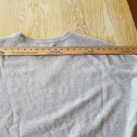 Lands End 100% PURE LAMBSWOOL Mens V-Neck Sweater Pullover Light Tan XXL - Picture 8 of 8